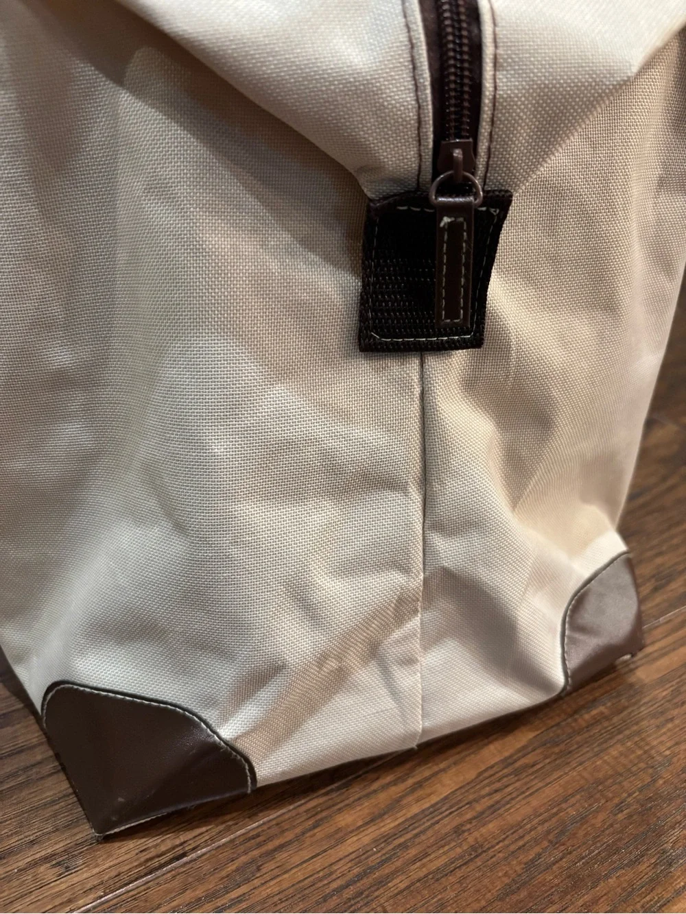 Original Penguin Munsingwear Large Weekender Duffel Travel Bag Beige Brown